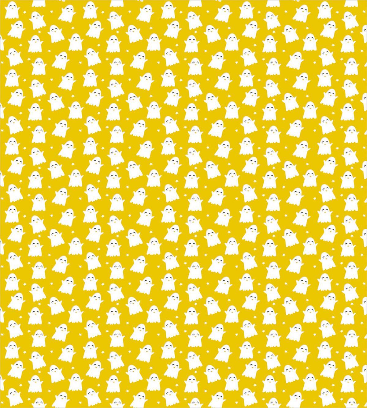 Cartoon Ghosts and Stars — Pattern