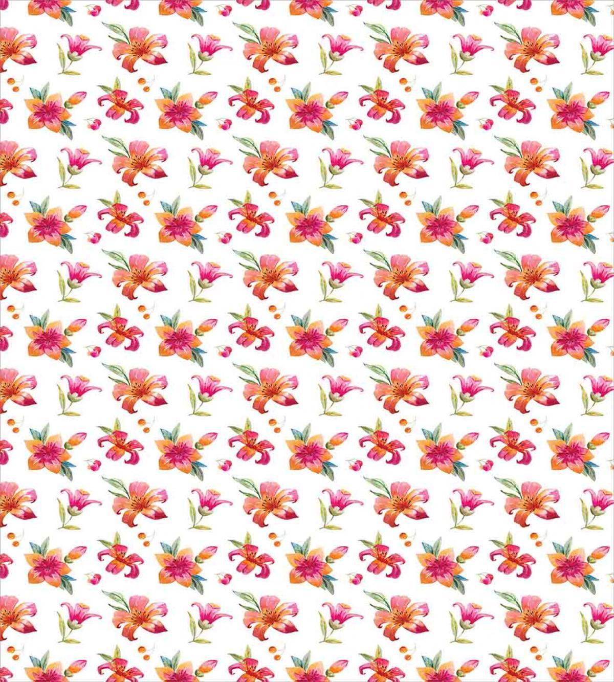Watercolor Style Blossoms — Pattern