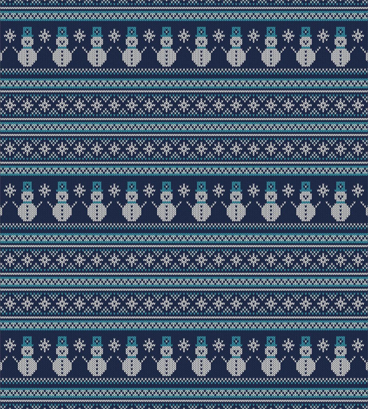 Snowman Chevron Zigzag — Pattern