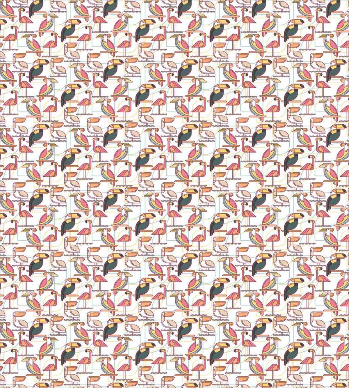Minimalist Exotic Parrots — Pattern