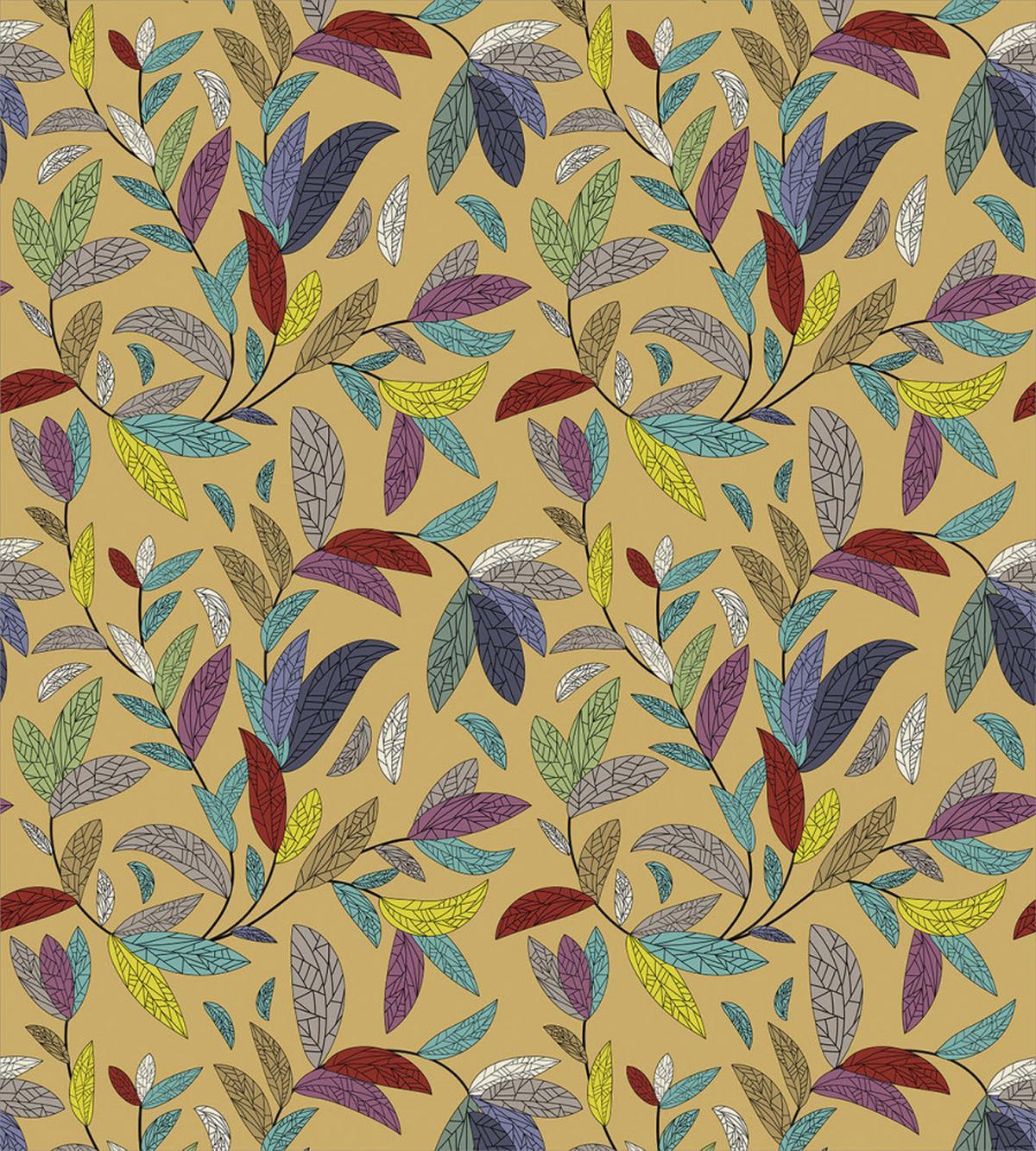 Hand Drawn Leaf Swirls — Pattern
