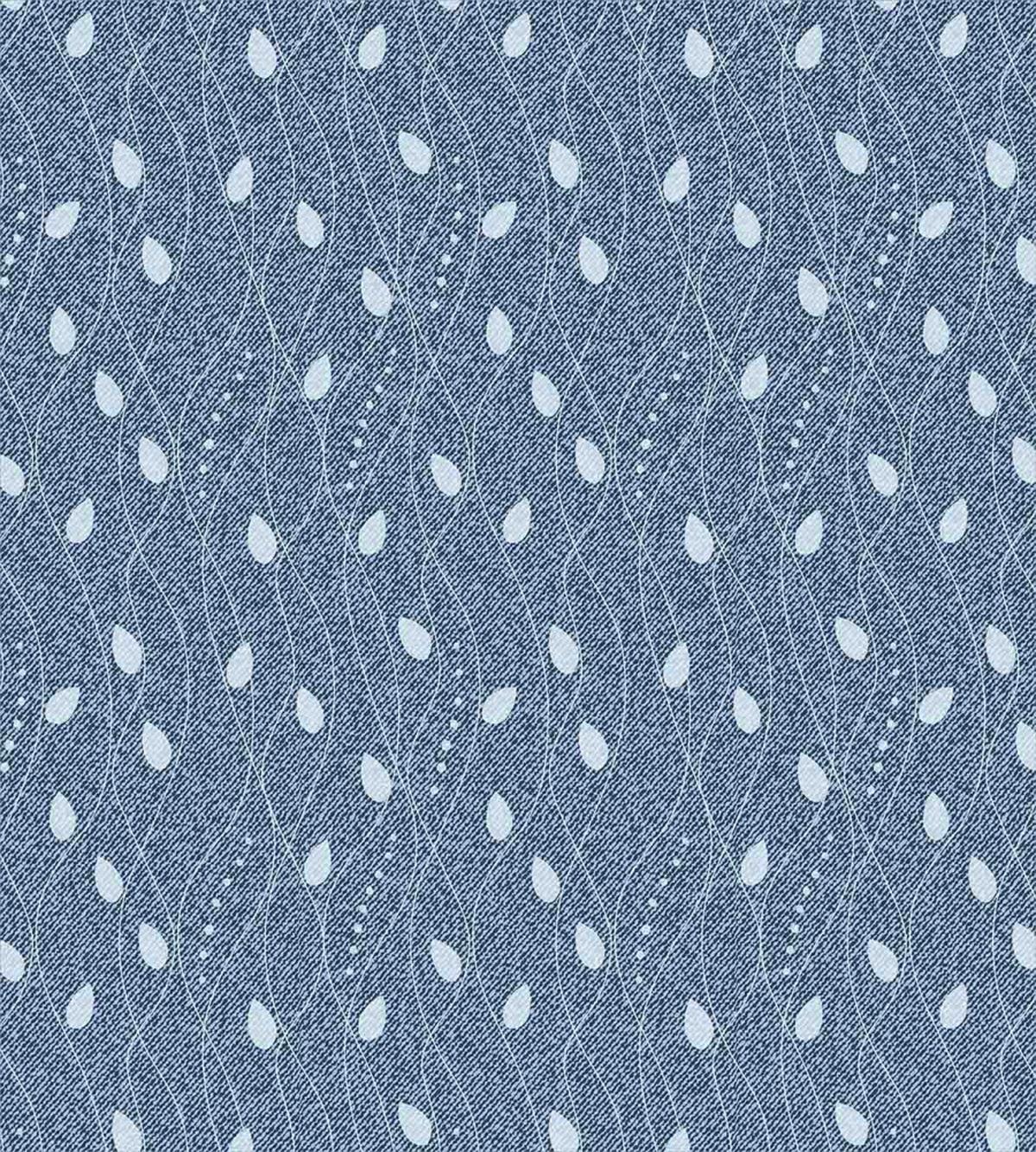 Branches over Denim — Pattern