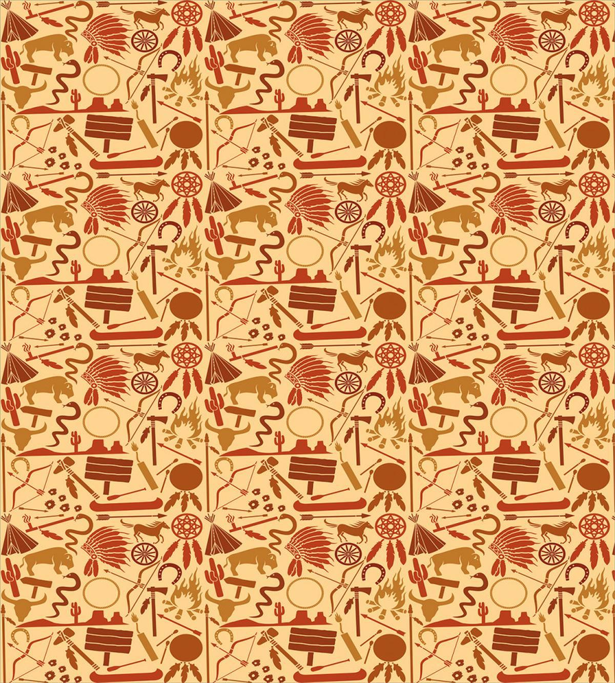 Hat Snakes Bison Folklore — Pattern
