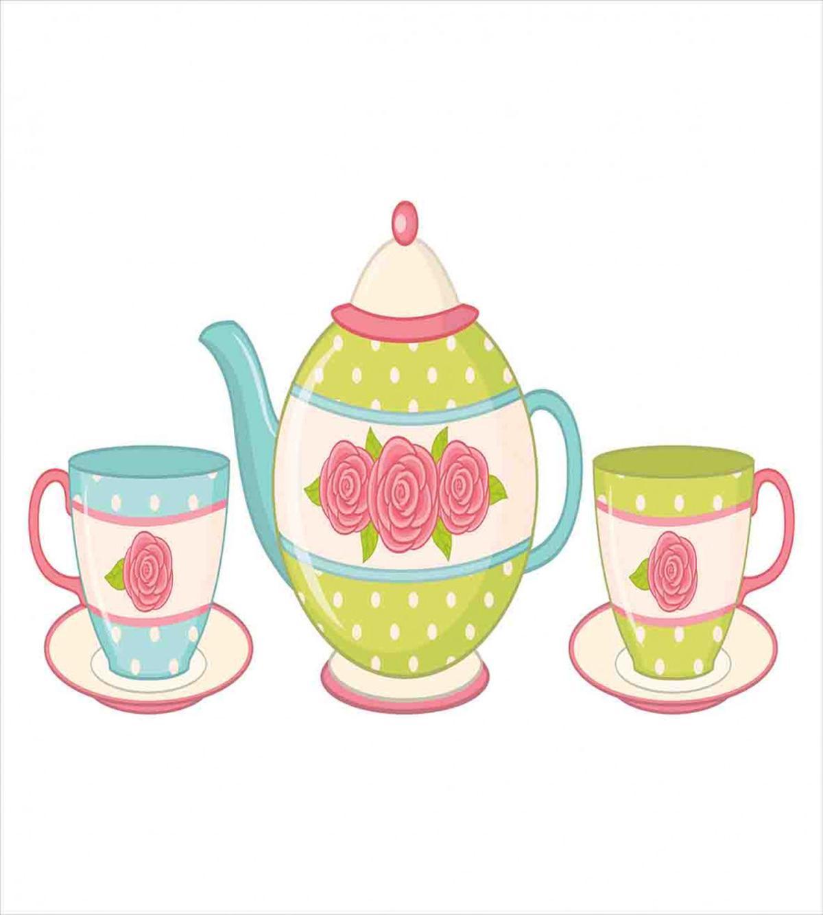 Classic Porcelain Floral Teapot — Pattern