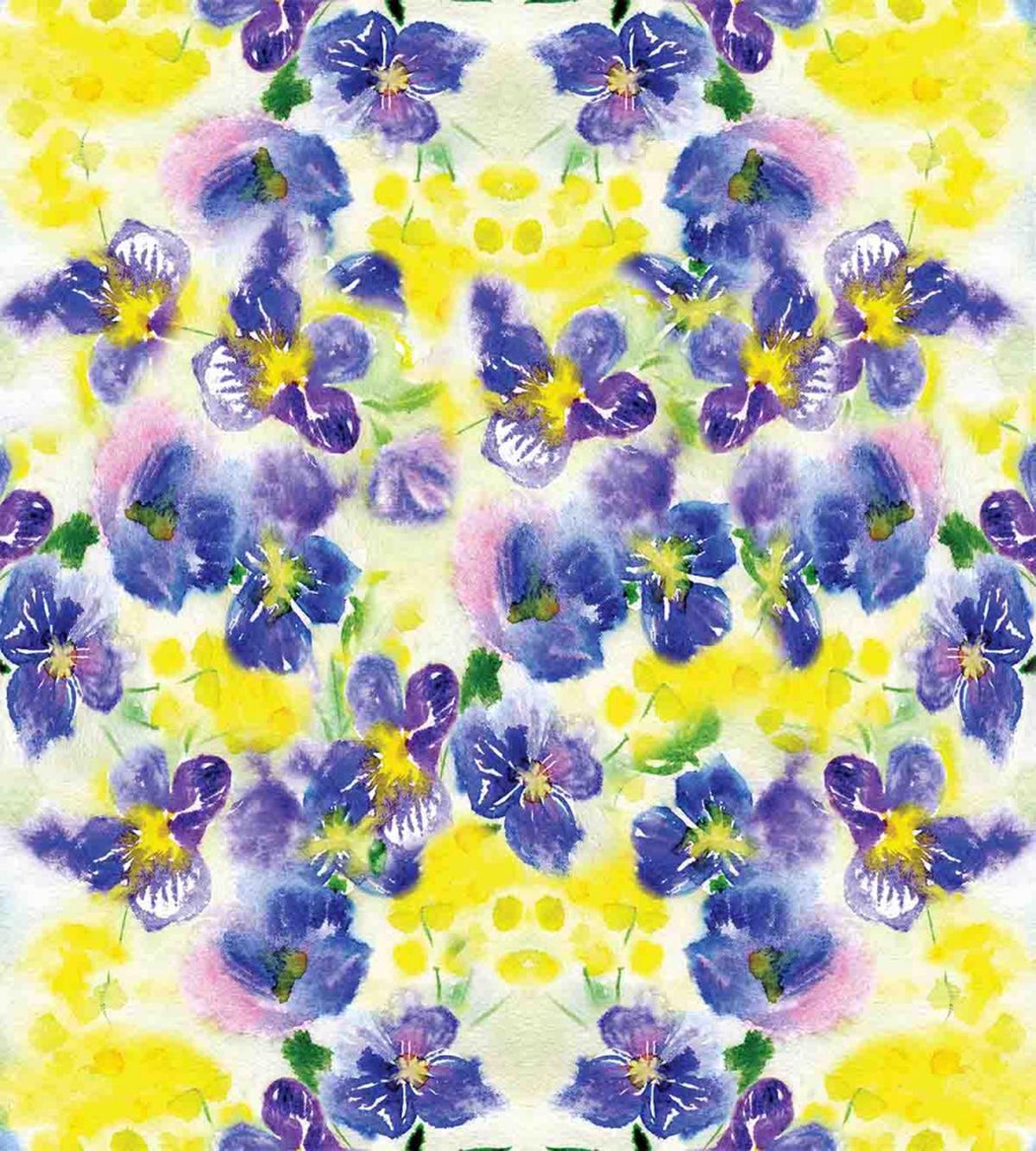 Butterfly Violet Field — Pattern