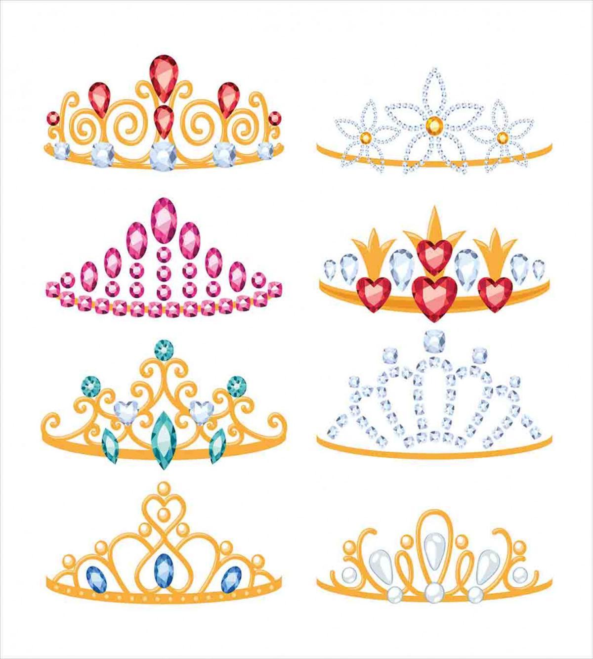 Golden Gemstones Tiaras — Pattern