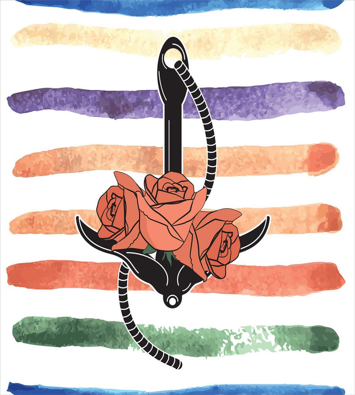 Rose Flower Anchor — Pattern