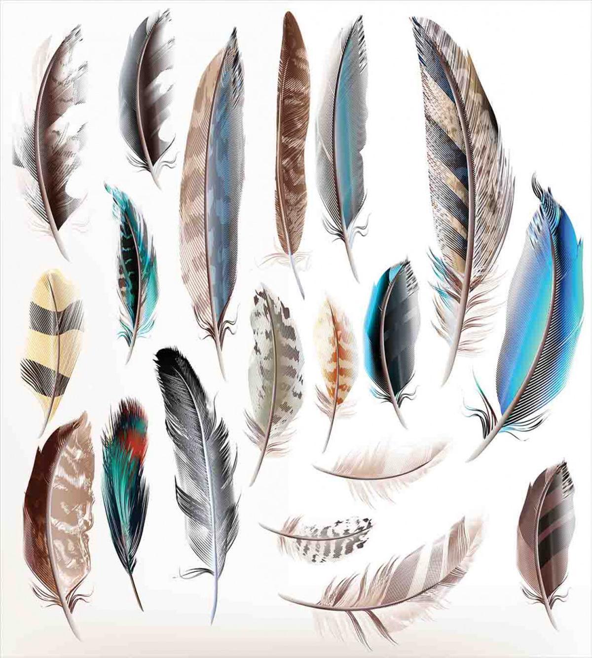 Bird Body Feathers Set — Pattern