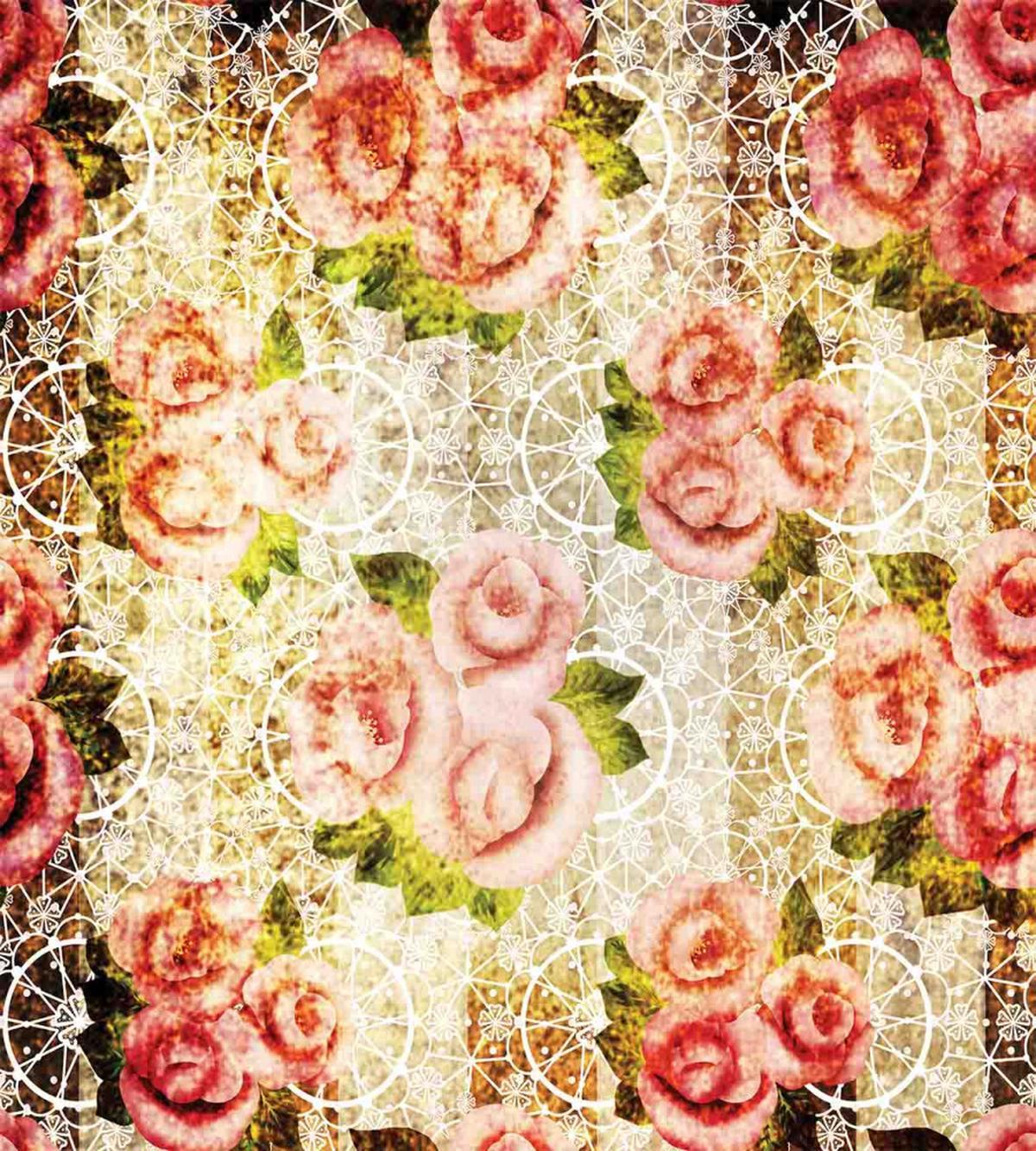 Psychedelic Floral Motif — Pattern