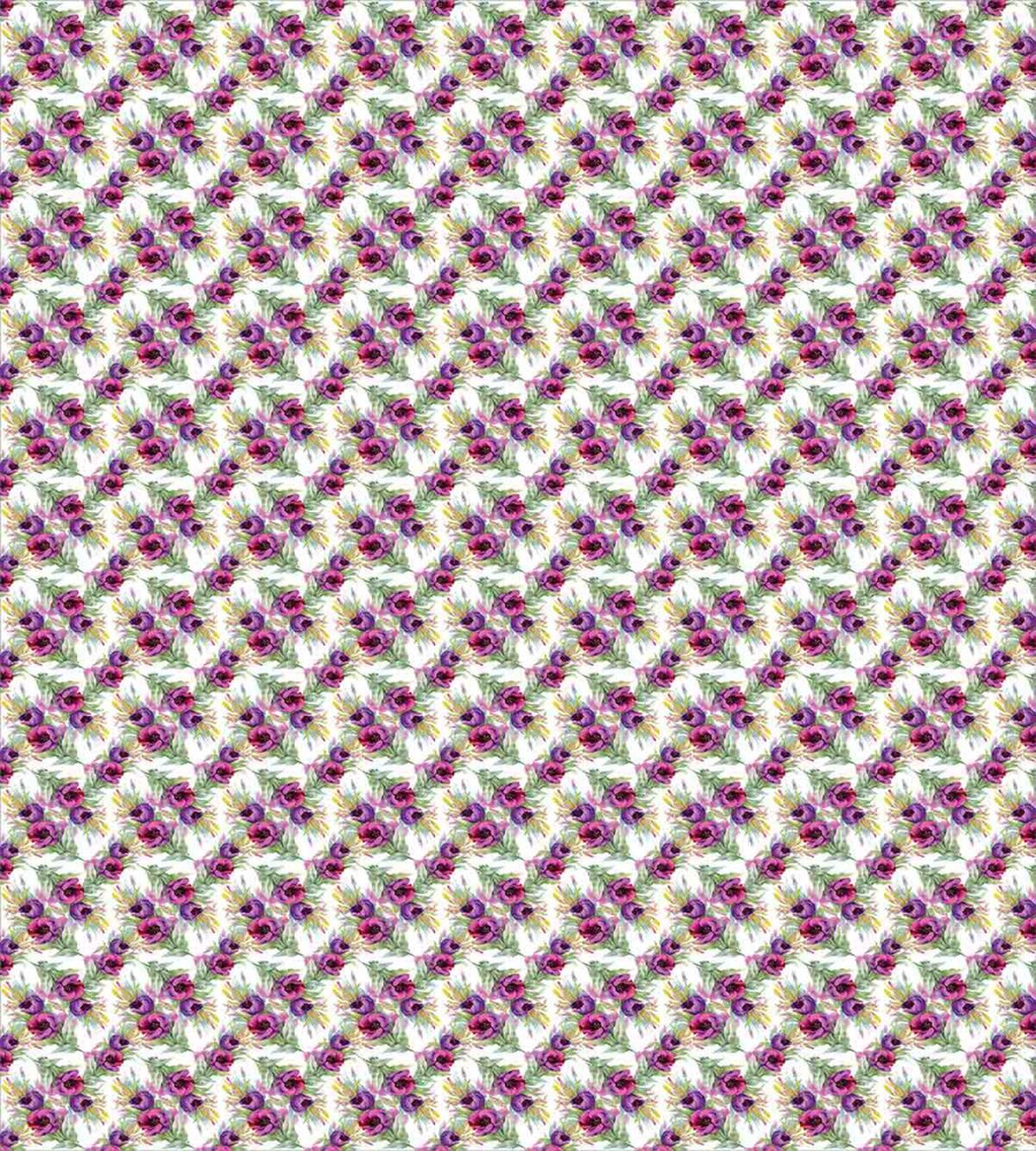 Rows of Purplish Flowers — Pattern