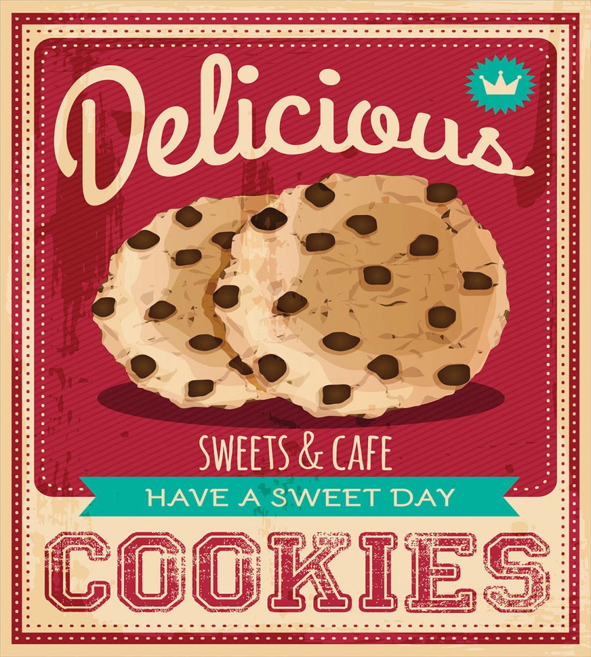 Chocolate Chip on a Poster — Pattern