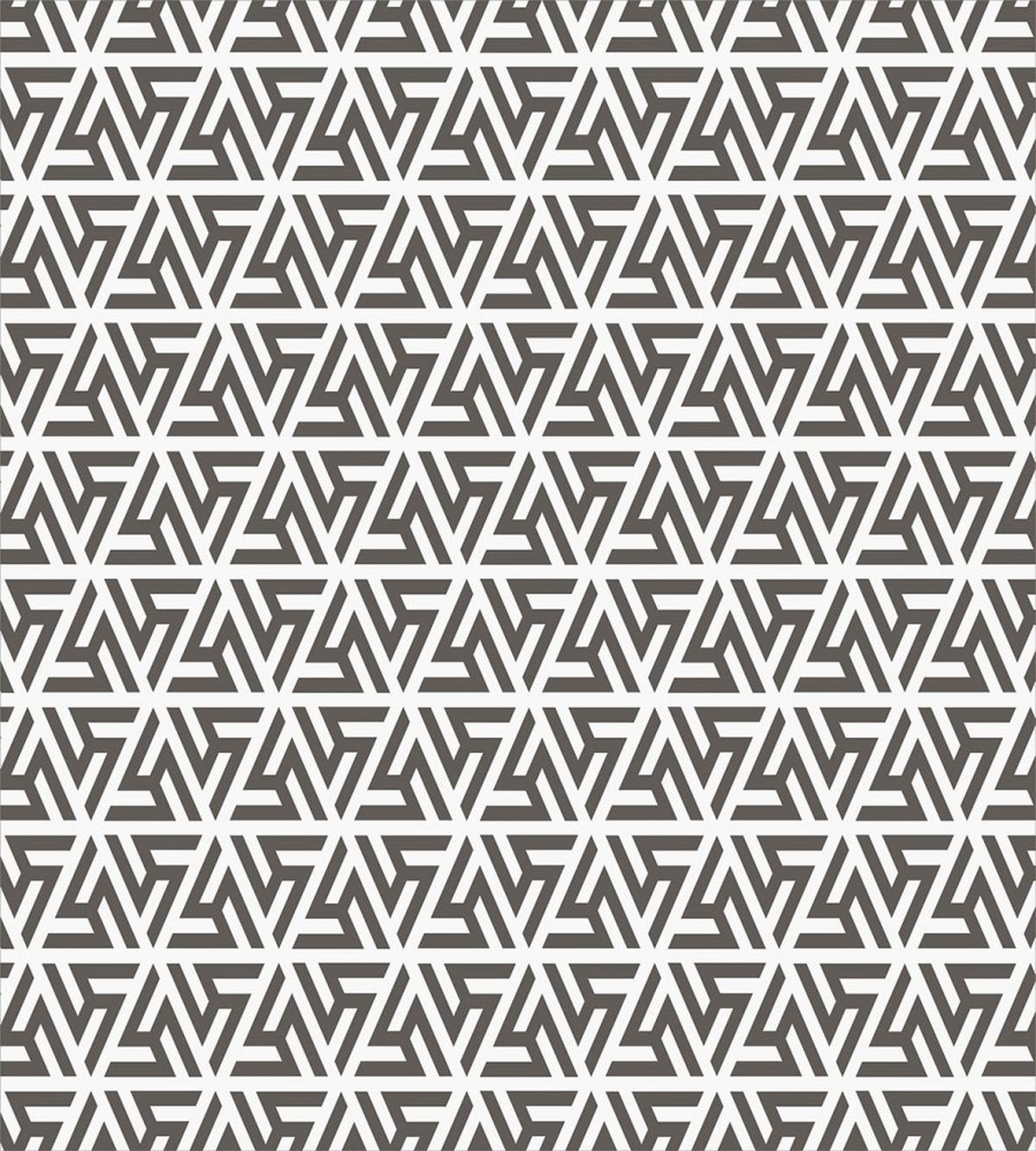 White Geometric Triangle — Pattern