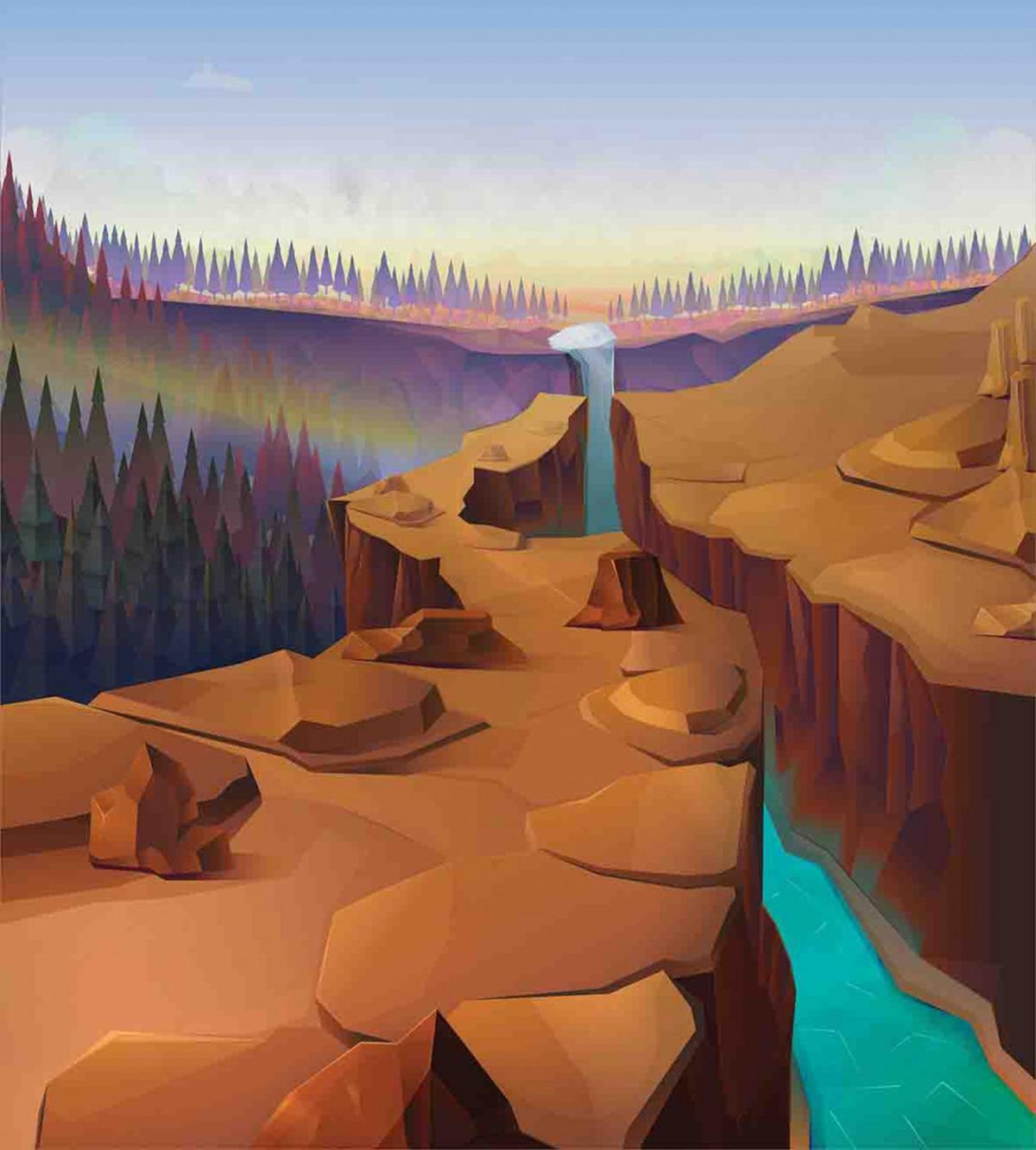 Cartoon Canyon — Pattern