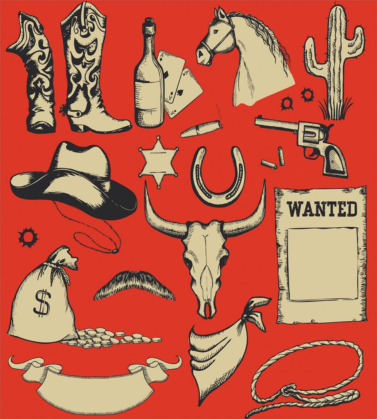 Wanted Sign Old West — Pattern