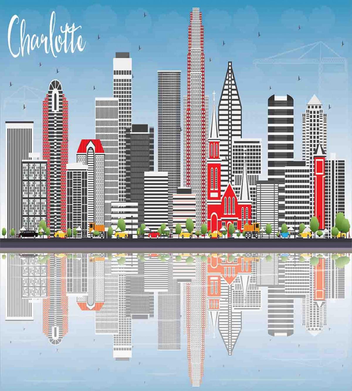 Charlotte Skyline — Pattern