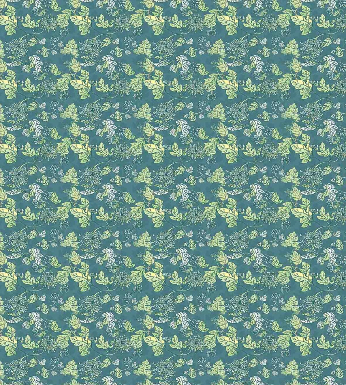 Pastel Curly Stems Abstract — Pattern