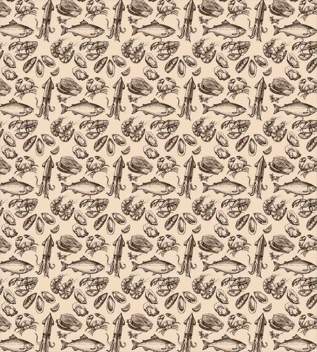 Sea Animals Sketch — Pattern