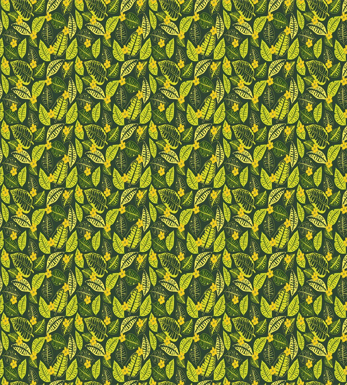 Hawaiian Flowers and Leaves — Pattern