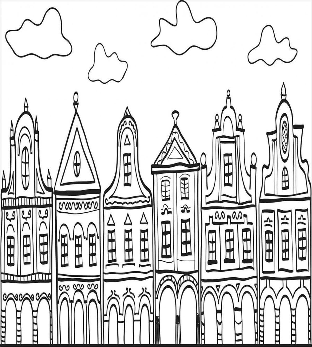 Village Houses Theme — Pattern