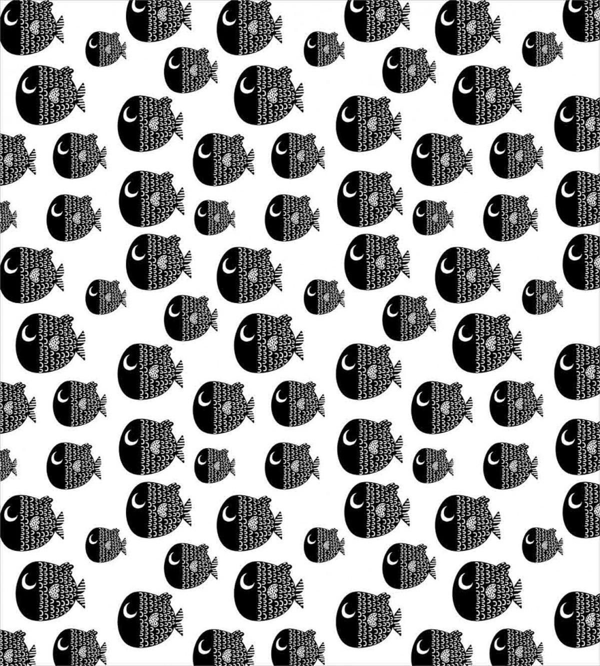 Black and White Fishes — Pattern