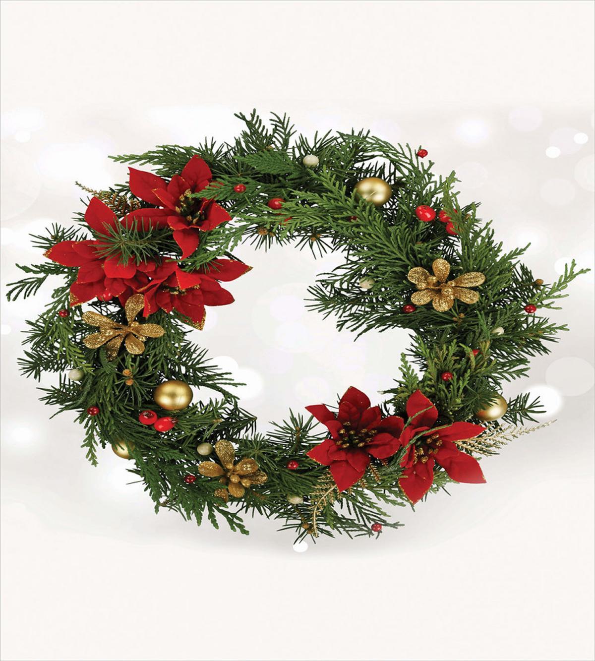 Poinsettia Blossoms — Pattern