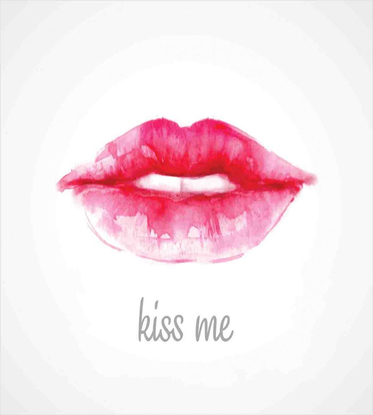 Pink Lipstick Kiss Me — Pattern