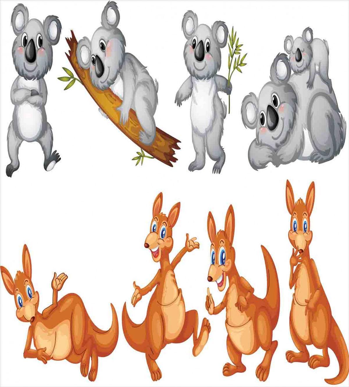 Kangaroos Koalas — Pattern
