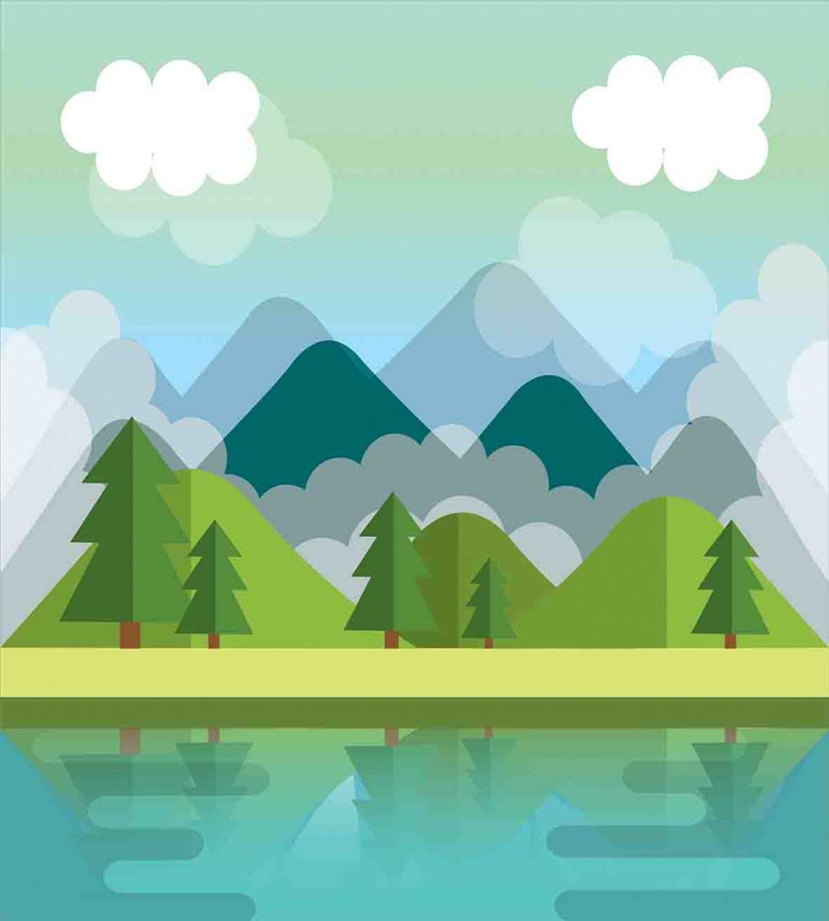Simplistic Landscape — Pattern