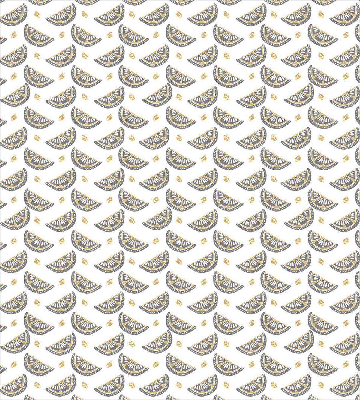 Citrus Slices and Tiny Leaves — Pattern
