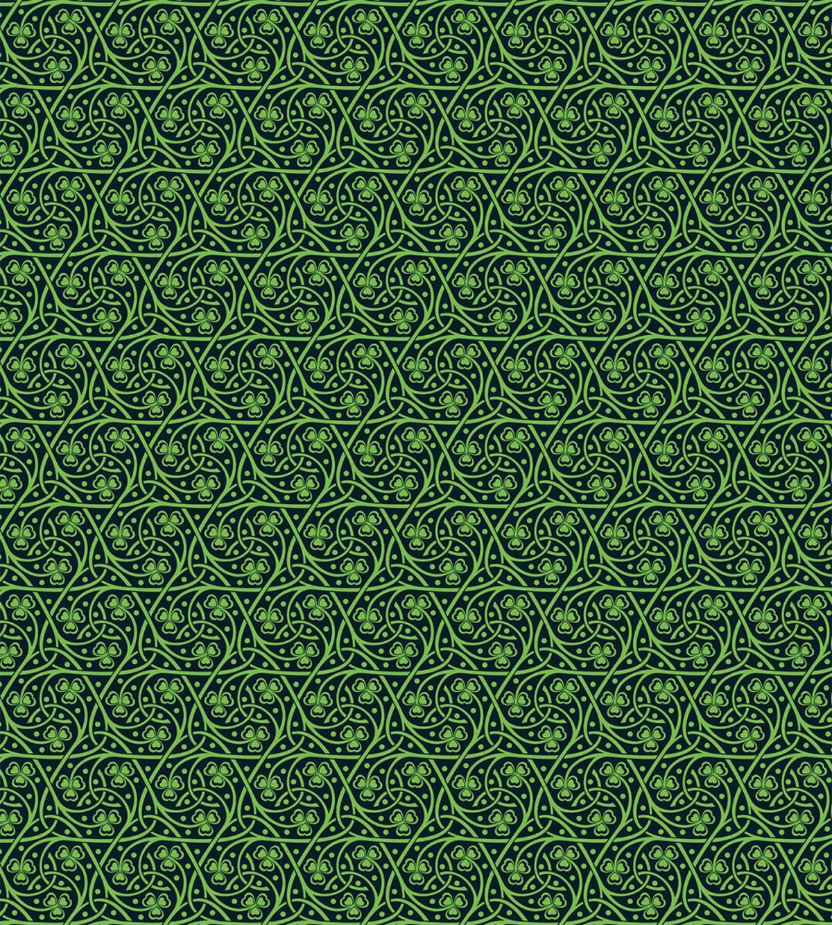 Intricate Clover Twigs — Pattern
