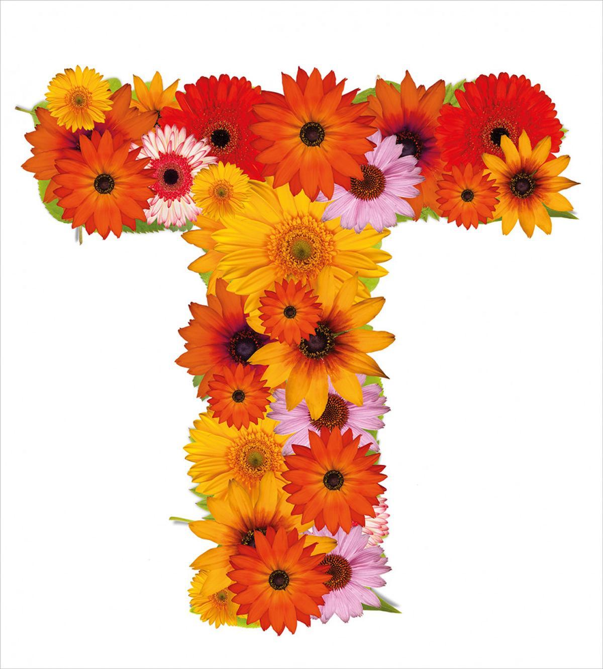 T Shaped Floral Design — Pattern