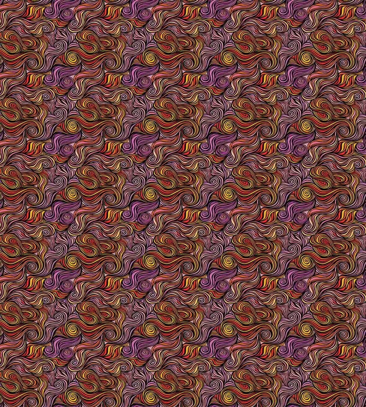 Wave Doodle Spirals — Pattern