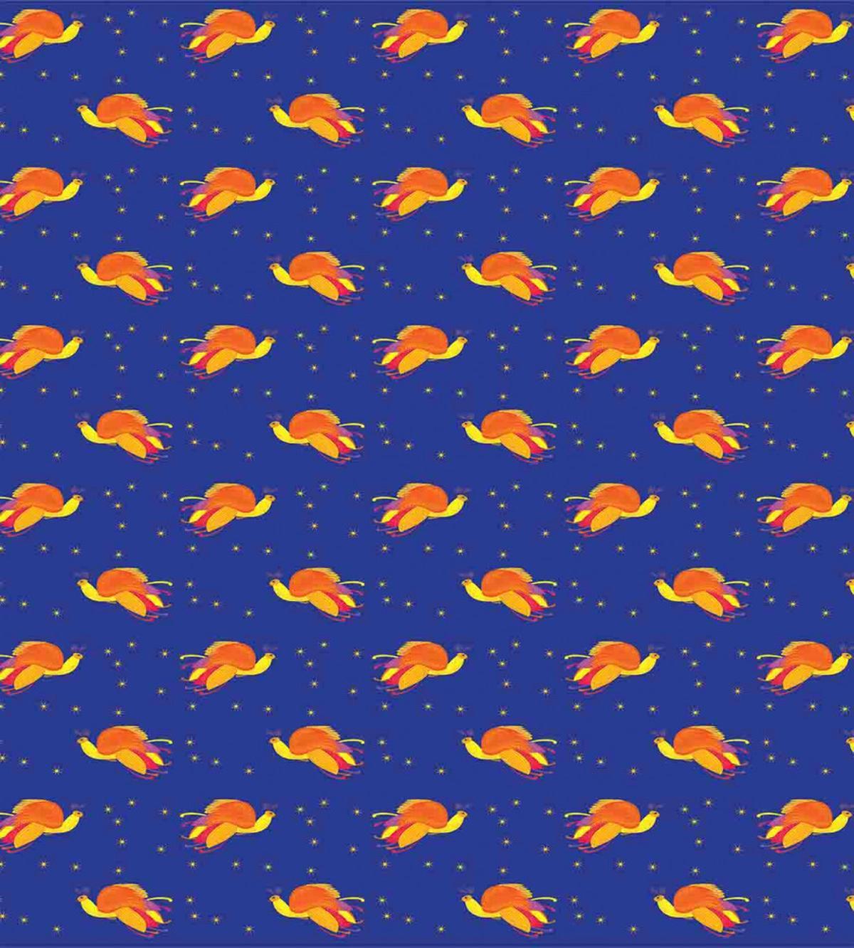 Birds in Starry Night Sky — Pattern