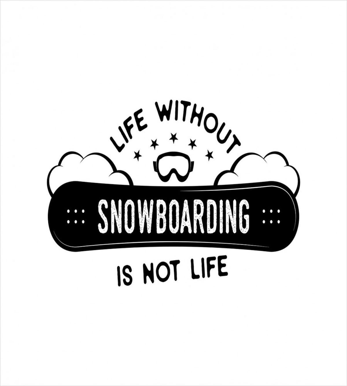 Snowboarding Calligraphy — Pattern