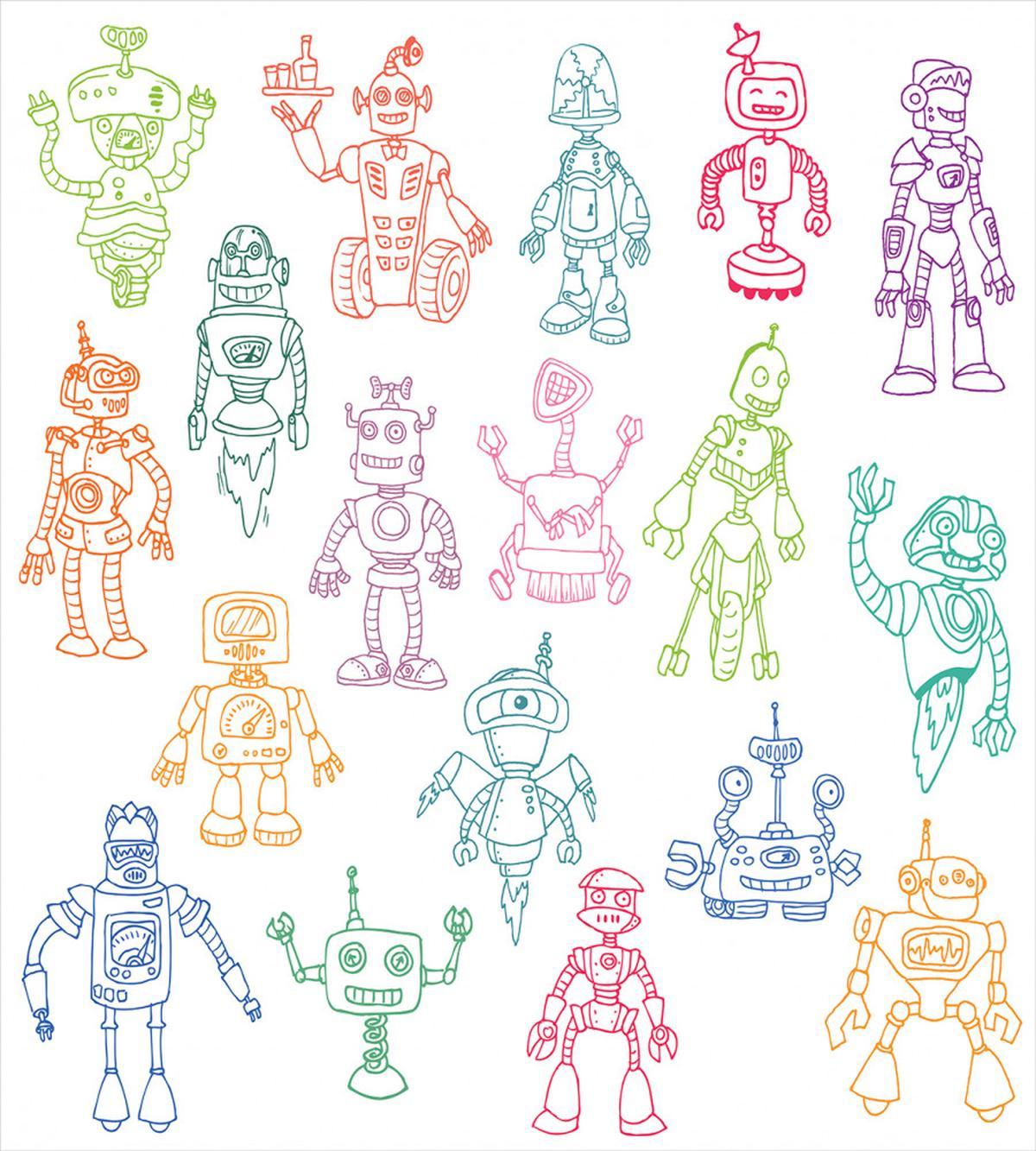 Robots Performing Tasks — Pattern