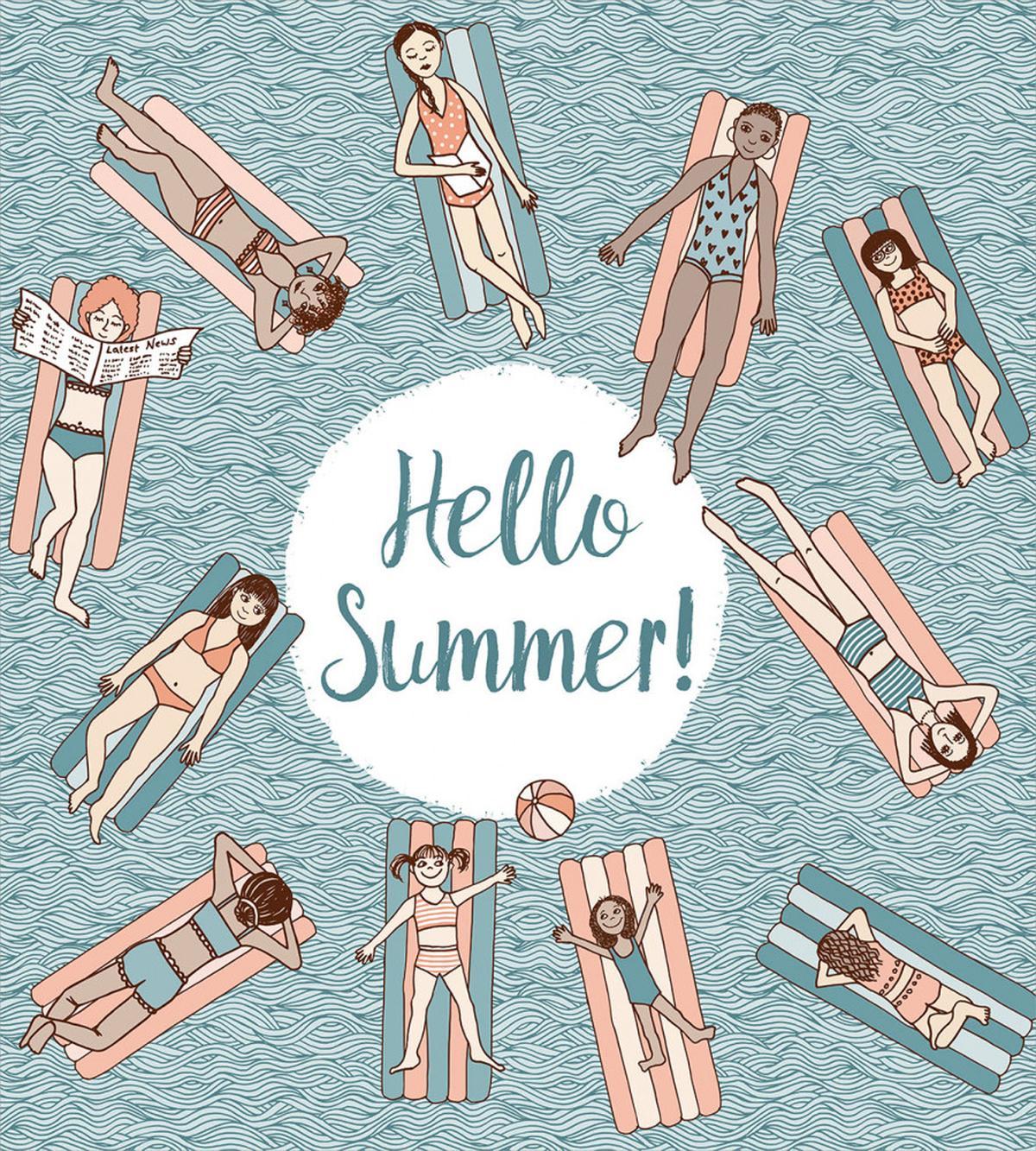 Girls and Woman Pool — Pattern