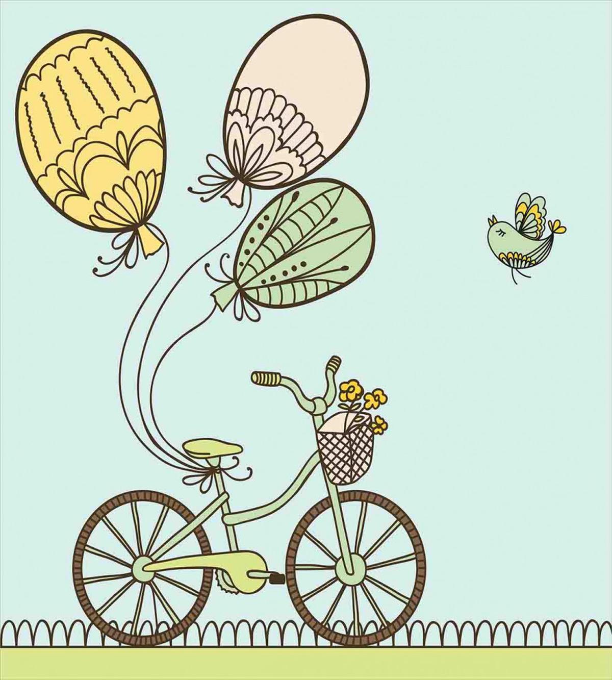 Spring Ballons and Birds — Pattern