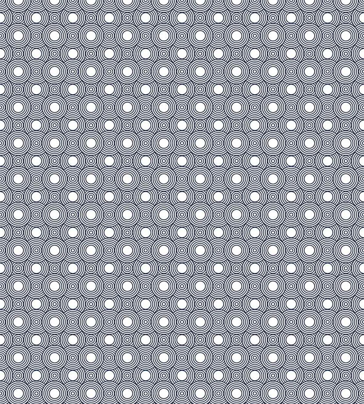 Retro Round Circle Art — Pattern
