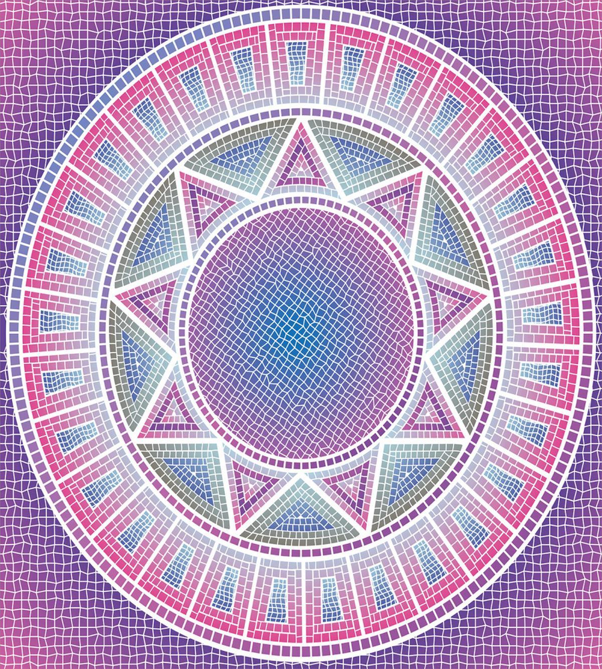 Ombre Sun Like Artwork — Pattern