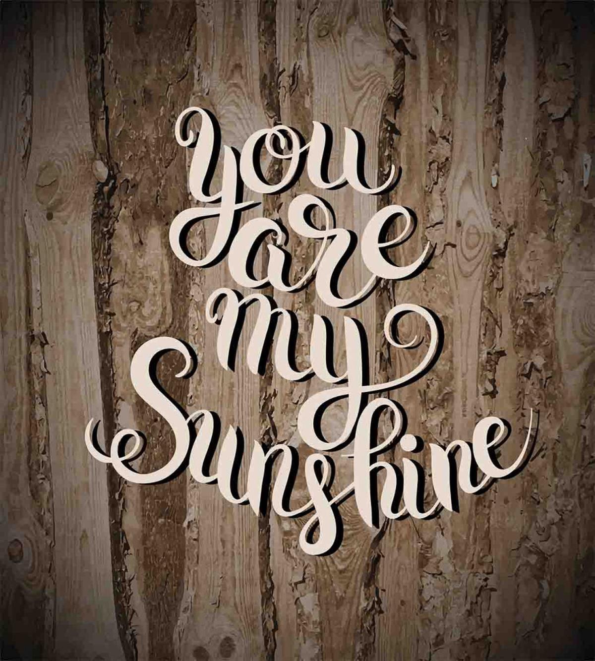 Romantic Words Wooden — Pattern