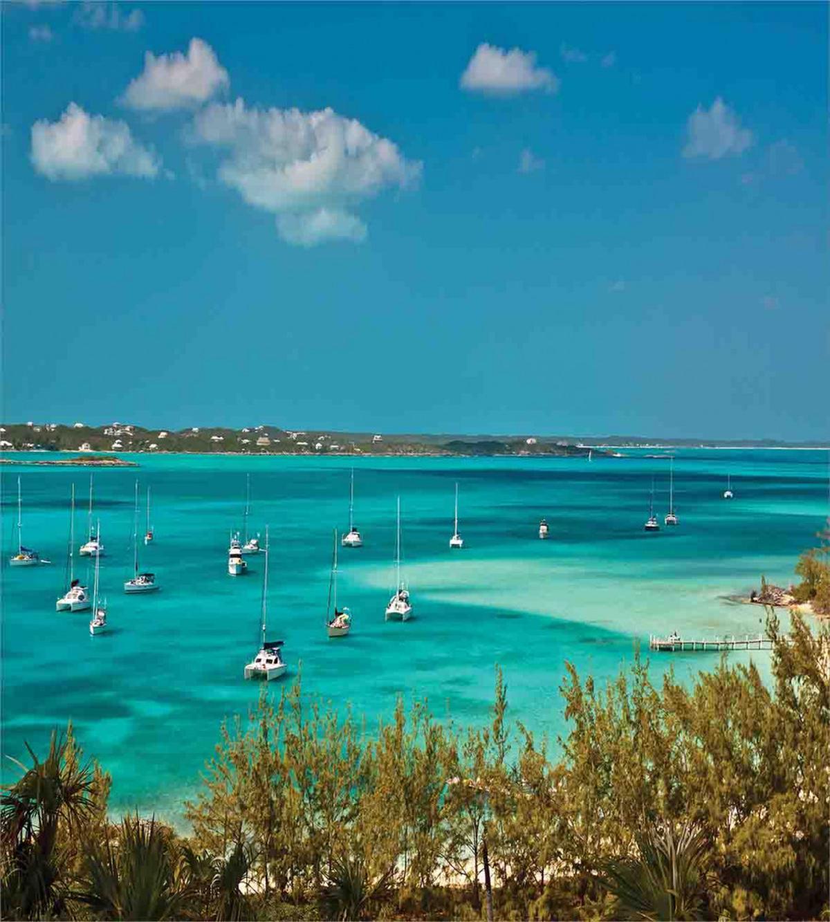 Anchored Boats in Sea — Pattern