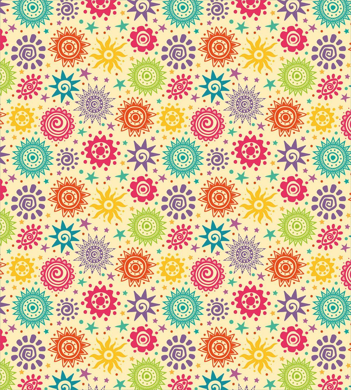 Doodle Swirling Sun — Pattern