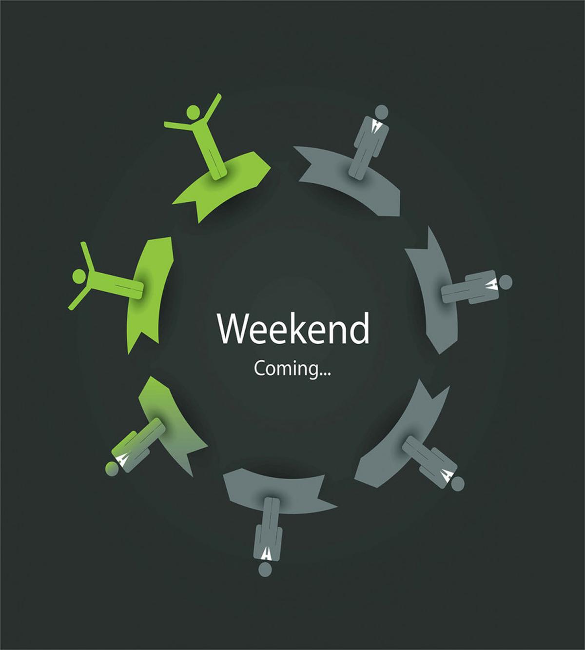 Weekend Coming in Work Circle — Pattern
