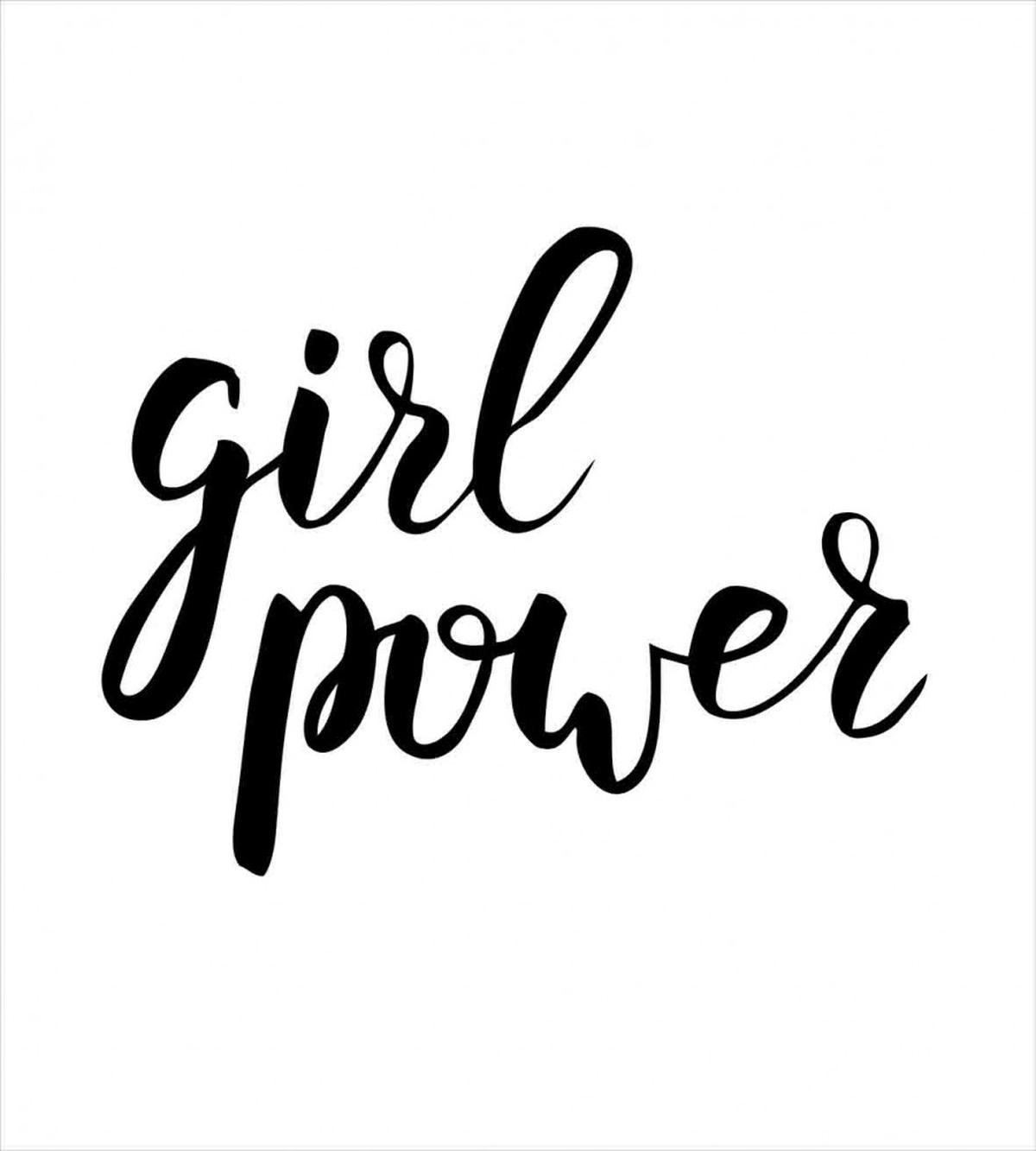 Girl Power Feminist Text — Pattern