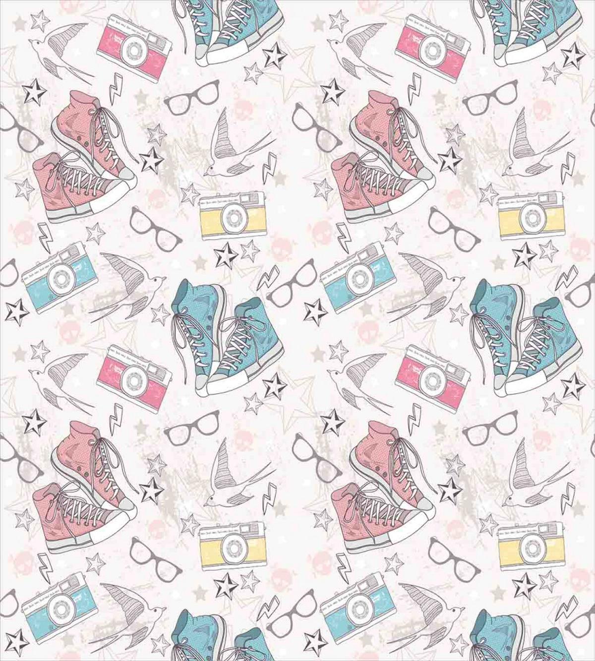 Grunge Halloween Birds — Pattern