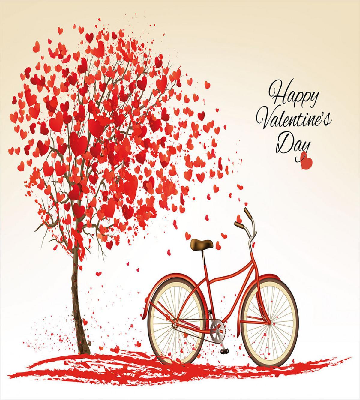 Heart Tree Bike — Pattern