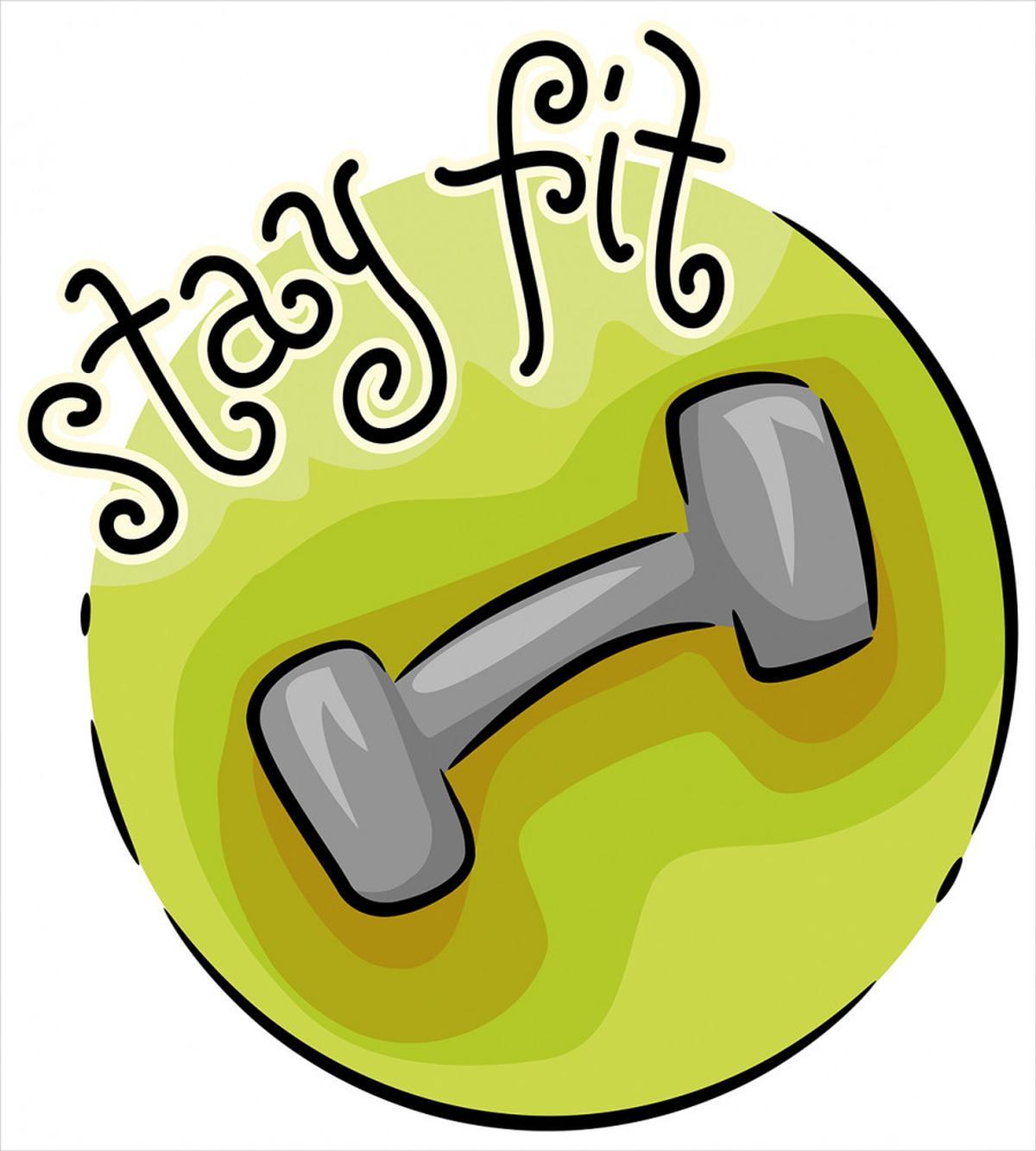 Stay Fit Dumbbell Fun — Pattern
