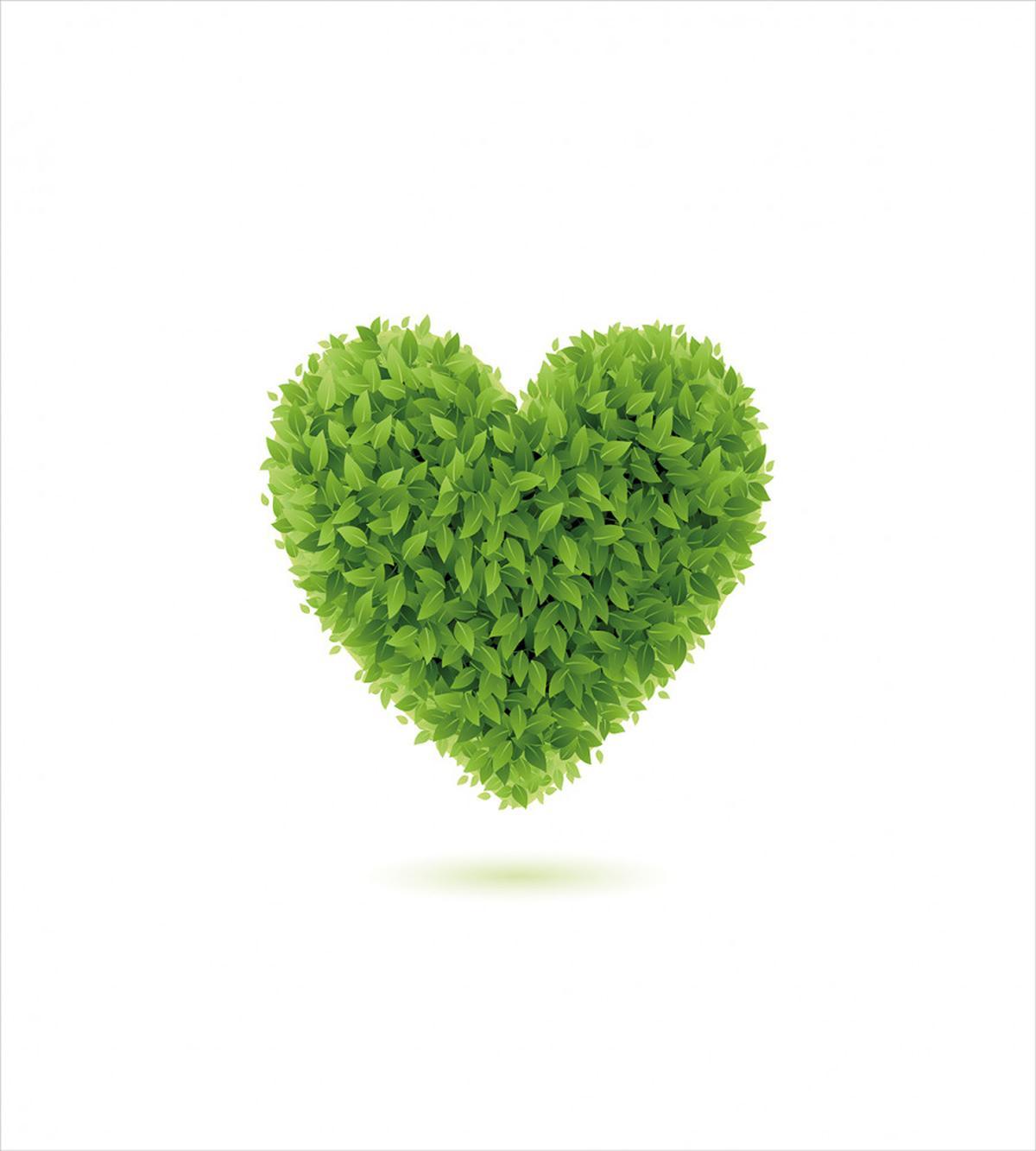 Heart with Fresh Leaves — Pattern
