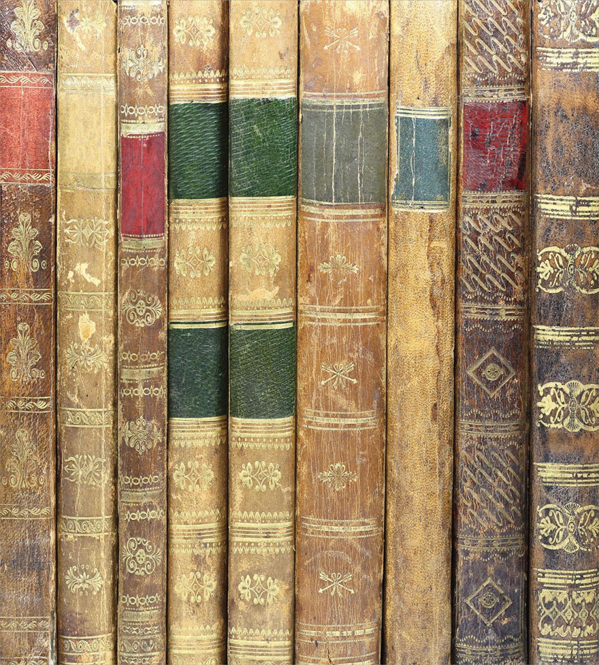 Macro Photo of Antique Novels — Pattern