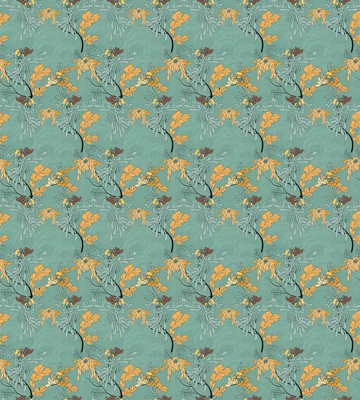 Japanese Motifs Leaves — Pattern